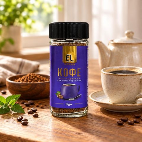 Кофе сублимированный El Passa 100гр 12шт