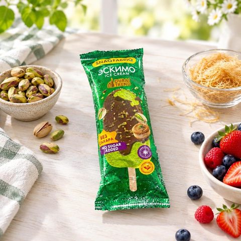 SNAQ FABRIQ мороженое пломбир эскимо с тестом катаифи и фсташкой 80гр 32шт