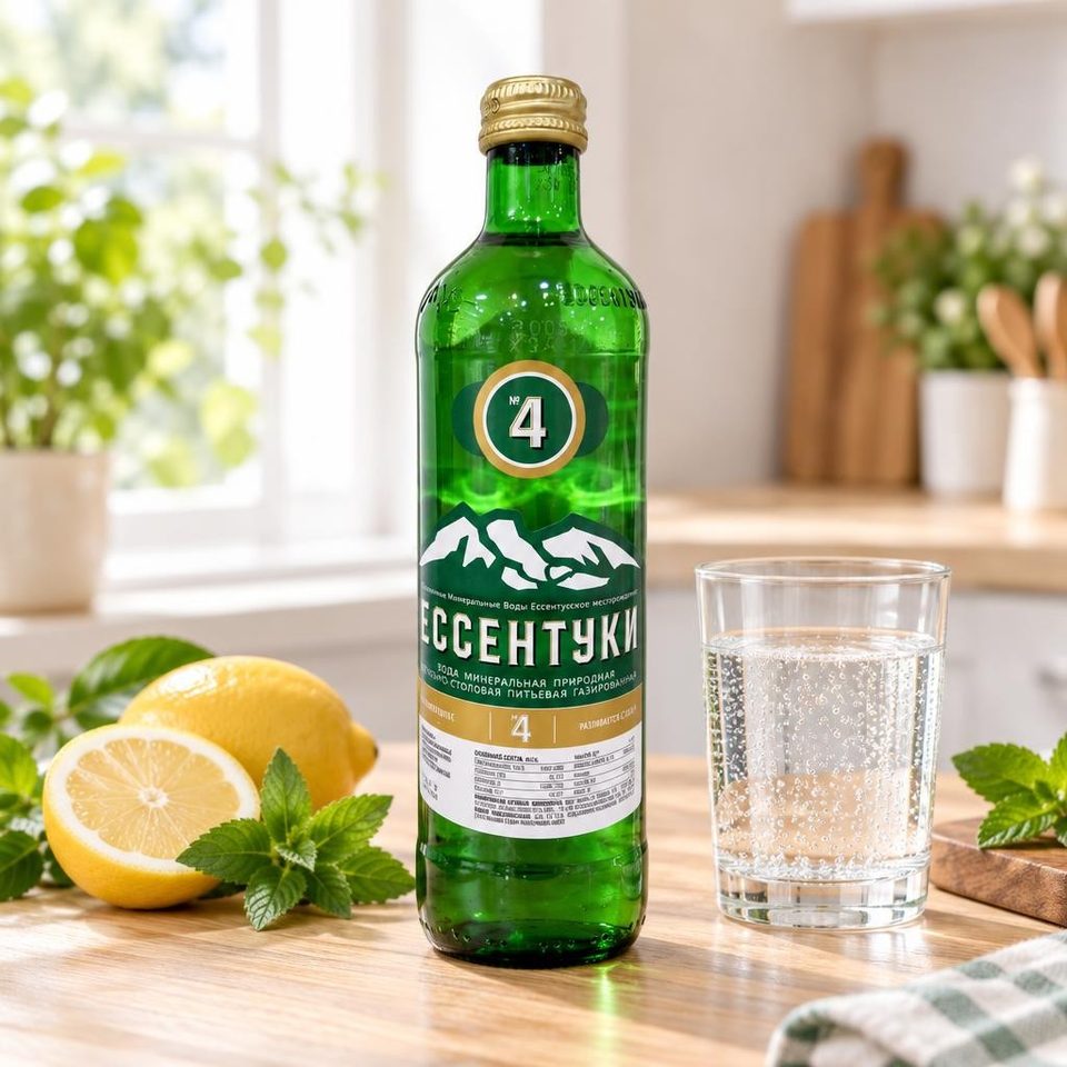Ессентуки №4, 0,45 л стекло