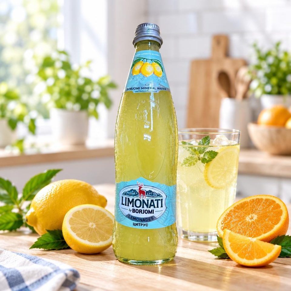 Боржоми Лимонад со вкусом цитрус 500мл 12шт