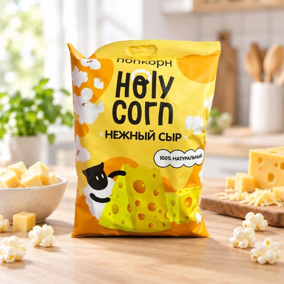 Кукуруза воздушная попкорн Нежный сыр 60 гр