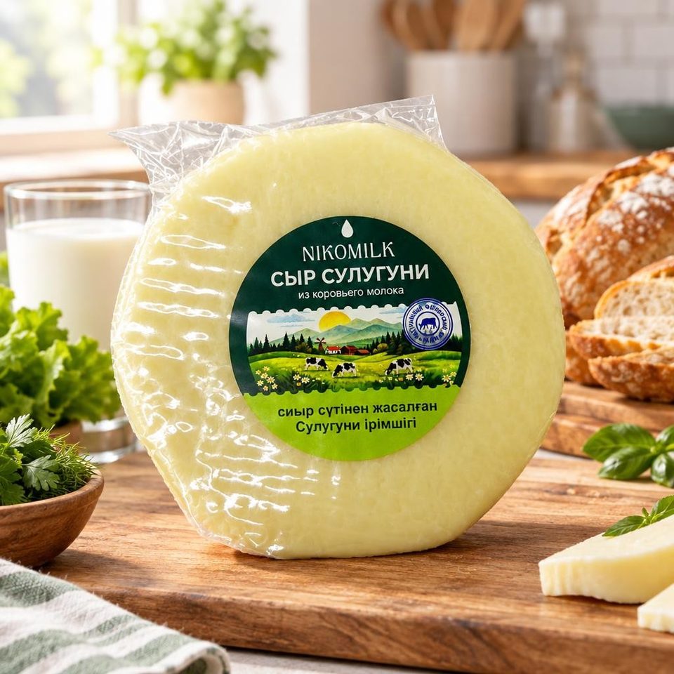 Добрая коза сыр сулугуни из коровьего молока