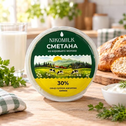 Добрая коза сметана из коровьего молока