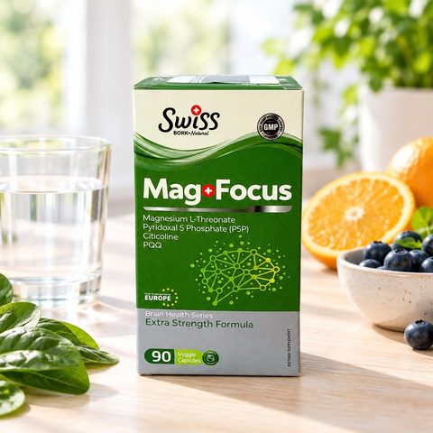 Swiss bork Magnesium l-theronat focus 90cap