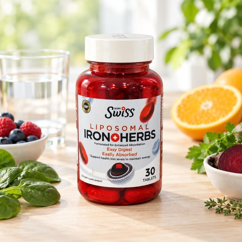 Swiss bork Iron+Herbs liposomal 30tab