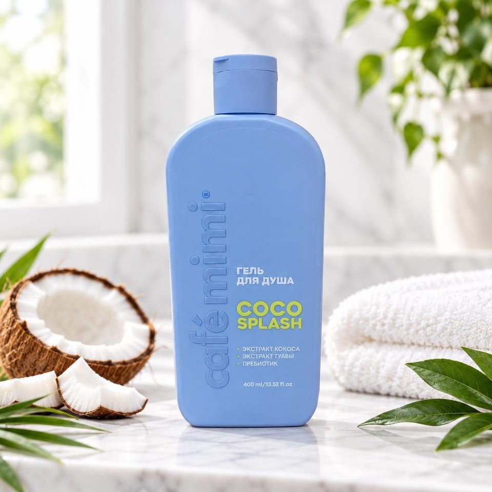 Cafe mimi Гель для душа Coco splash 400мл