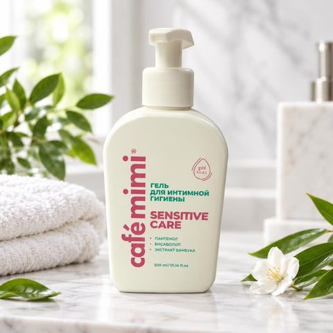Cafe mimi Гель для интимной гигиены Sensitive care 300мл