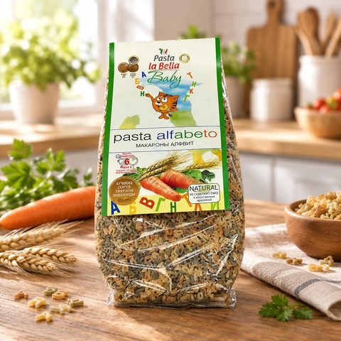 Pasta la Bella Baby Макароны Алфавит 250гр 10шт