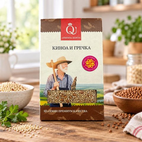 Крупа Киноа и гречка кор 350гр 12шт