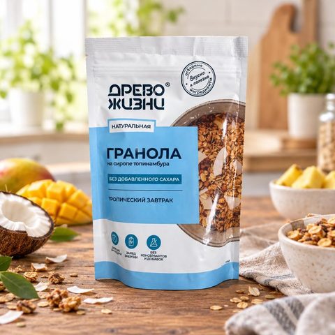 Гранола Тропический завтрак 300гр 1/2