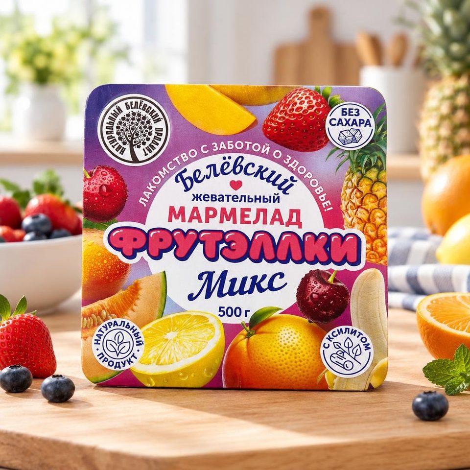 Белевский жевательный мармелад Фрутеллки микс 500 гр
