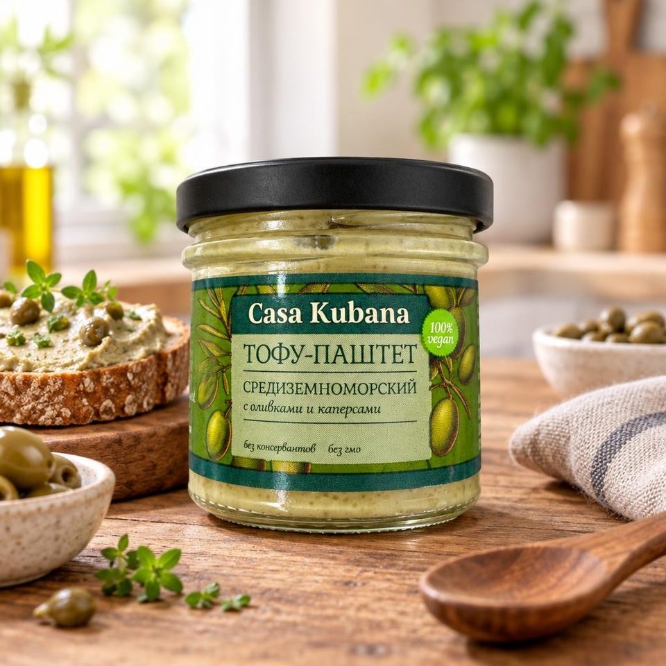 Casa Kubana Тофу-паштет Средиземноморский 90 гр