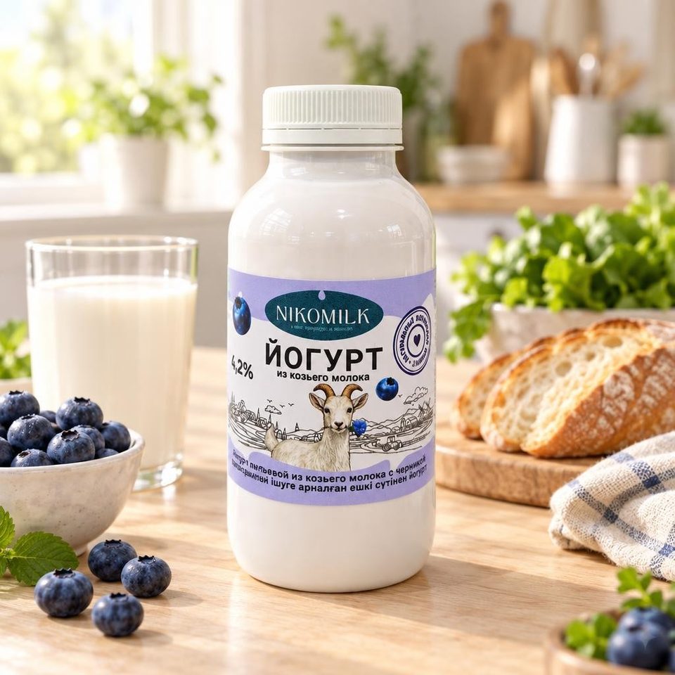 NikoMilk йогурт из козьего молока черника