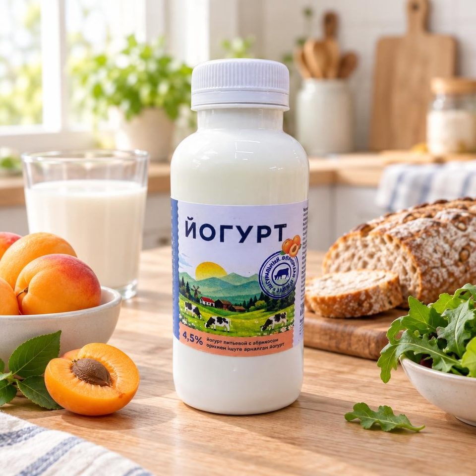 Йогурт коровье добрая коза абрикос