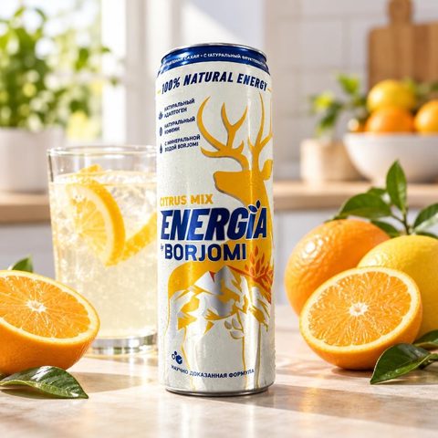 Боржоми ENERGIA by Borjomi со вкусом цитрусов 0,24мл 12шт