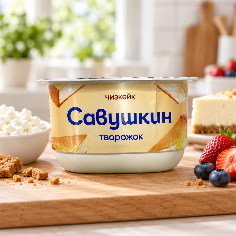 паста творожная десертная чизкейк 120 гр савушкин