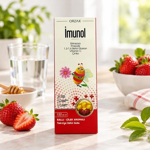 Orzax Imunol детское 150мл медово-клубничный вкус