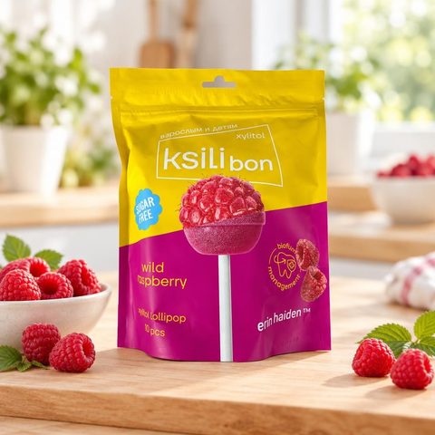 Ksilibon Lollipop Дикая малина, в zip-пакете 10шт