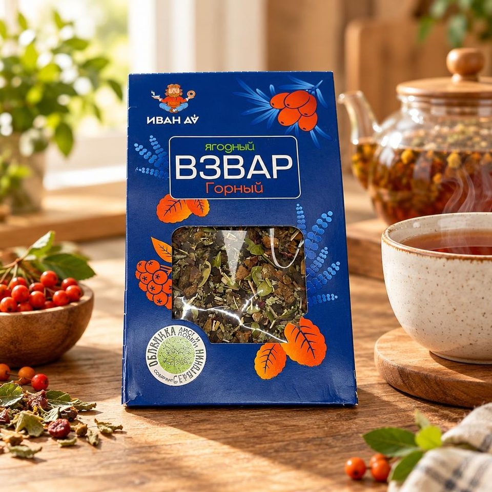 Иван да Плодово-ягодный взвар горный 96 гр