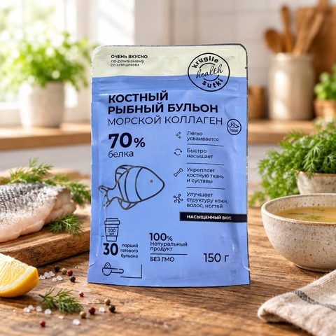 Костный бульон Рыбный морской коллаген( 150гр*16шт)