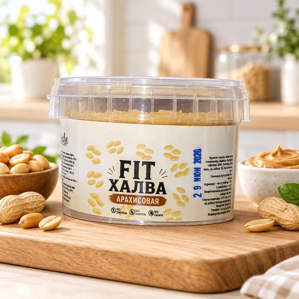 Халва арахисовая бг,бс,бл QluQva