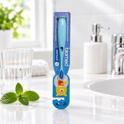 Biomed kids детская зубная щетка 2+