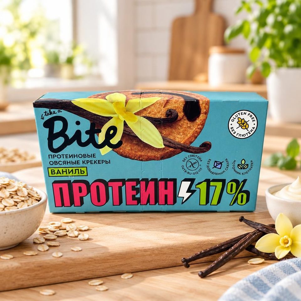 Byte Крекеры протеин овсян с ванилью 125гр 12шт
