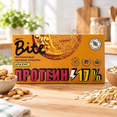 Byte Крекеры протеин овсян с арахисом 125гр 12шт
