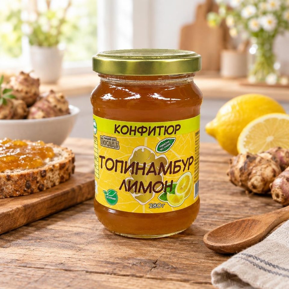 Конфитюр топинамбур Лимон 280гр