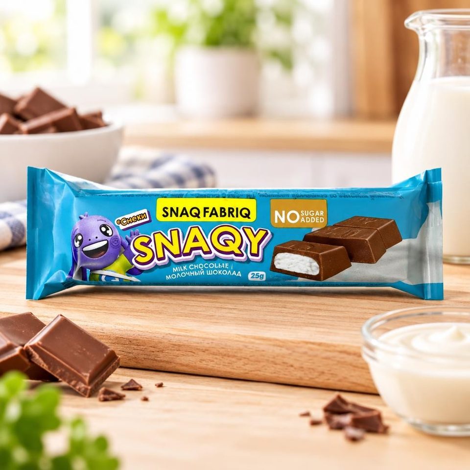 SNAQ FABRIQ Молочный шоколад со сливочной начинкой 25 гр 16 шт