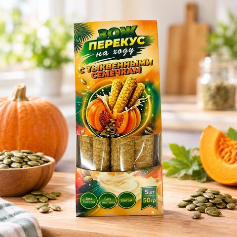 ЗОЖ перекус с тыквенными семечками 50 гр