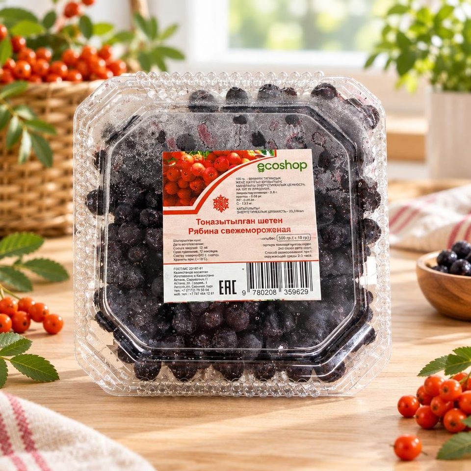 Ecoshop рябина  замороженная 500 гр