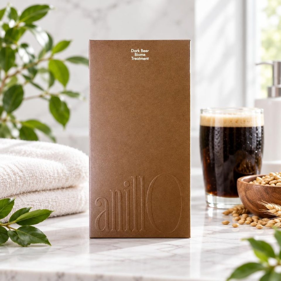 ANILLO Dark Beer Укрепляющая маска-кондиционер для волос, 500мл