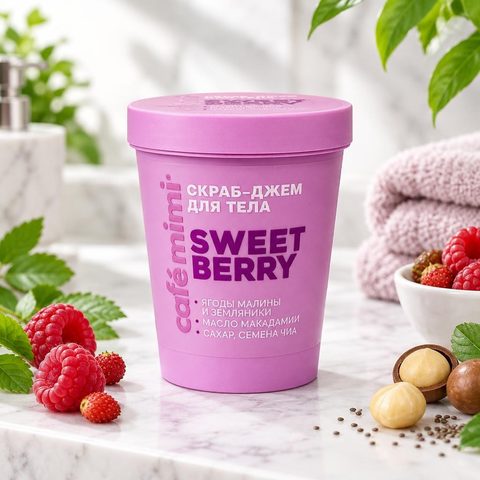 Cafe mimi Скраб-джем для тела Sweet Berry 250мл