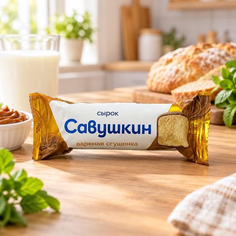 Сырок савушкин со вкусом сгущенное варенное молоко  40гр