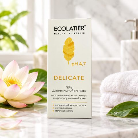 ECL Гель для интимной гигиены Delicate с органическим экстрактом лотоса 250мл