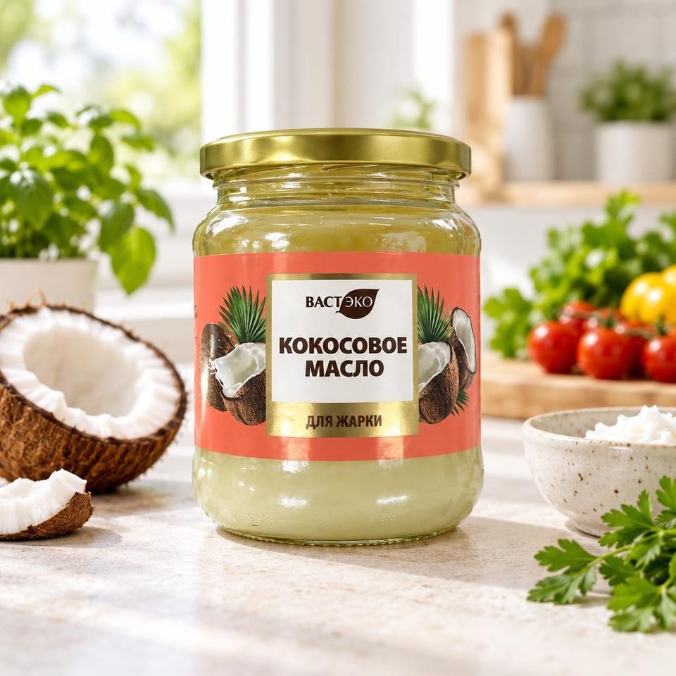 Масло кокосовое рафинированное 445 мл